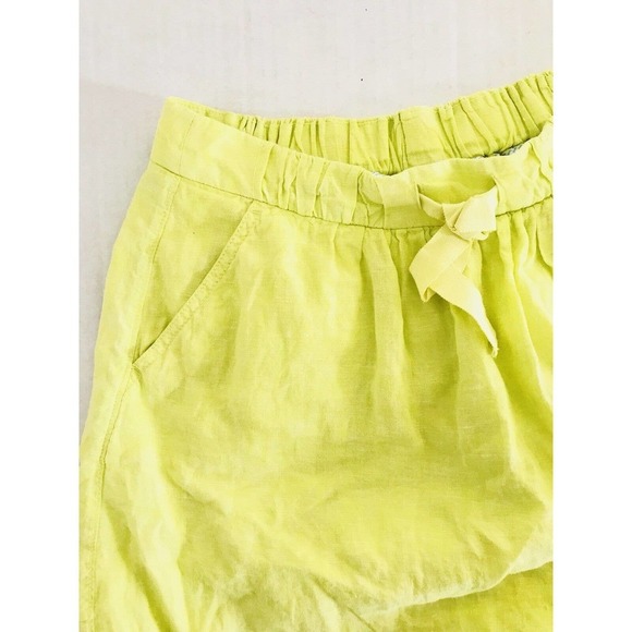 J Crew | Women Boardwalk Linen Skirt Size 4 Green A-line Silhouette Lined Mini - Picture 8 of 11